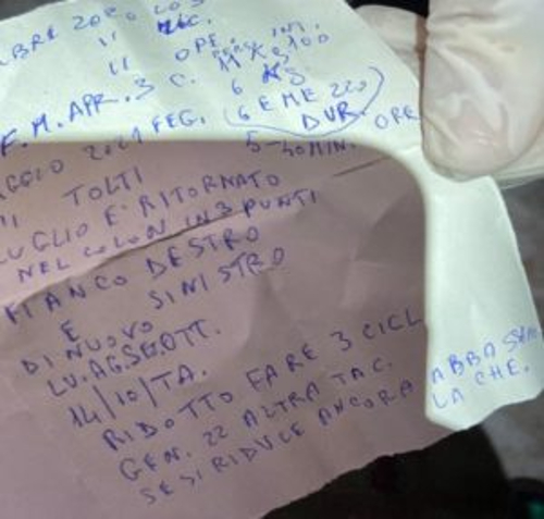 Il pizzino a casa della sorella di Matteo Messina Denaro che ha portato all'arresto del boss
