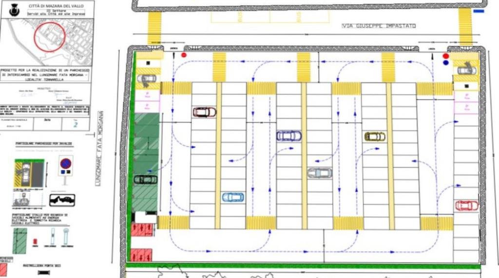 Mazara, un nuovo parcheggio sul lungomare Fata Morgana