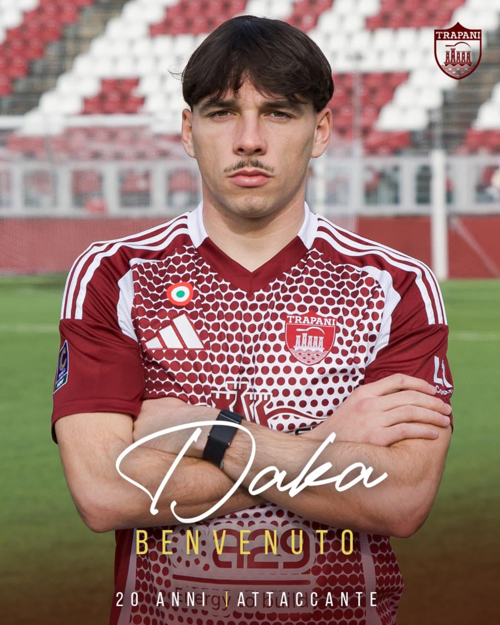 Dario Daka è un calciatore del Trapani