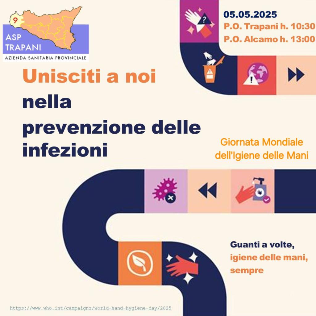 Infezioni: lunedì a Trapani e Alcamo giornata dell'igiene delle mani