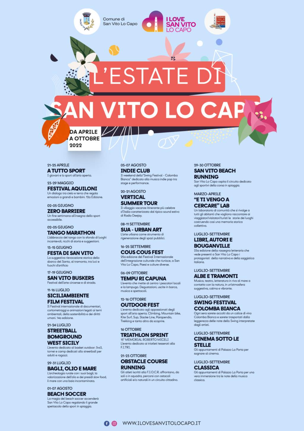 San Vito Lo Capo presenta il programma degli eventi