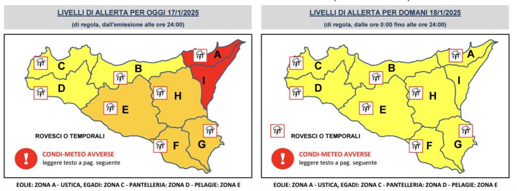 Sicilia, il maltempo concede una tregua: allerta gialla per sabato