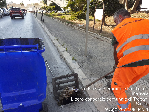 Marsala: al via la pulizia di caditoie e tombini