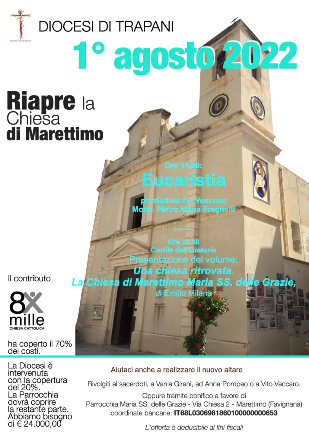 Egadi, riapre la chiesa di Marettimo