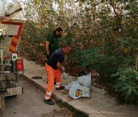Prosegue l'azione di bonifica e la lotta contro l'abbandono dei rifiuti a Valderice