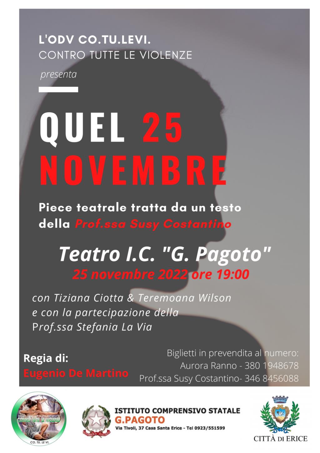 Erice, le iniziative per la giornata contro la violenza sulle donne