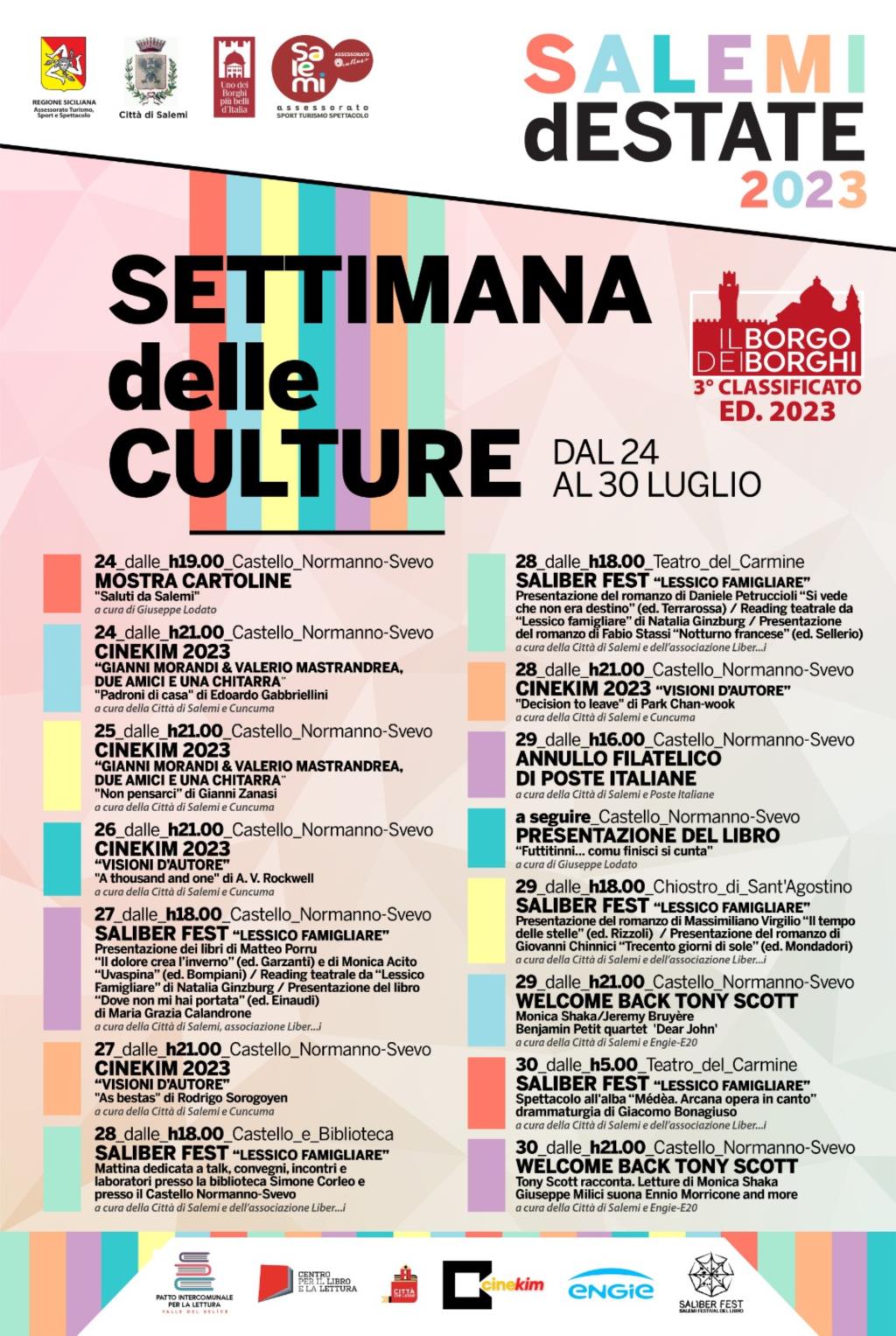 A Salemi la Settimana delle Culture dal 24 al 30 luglio