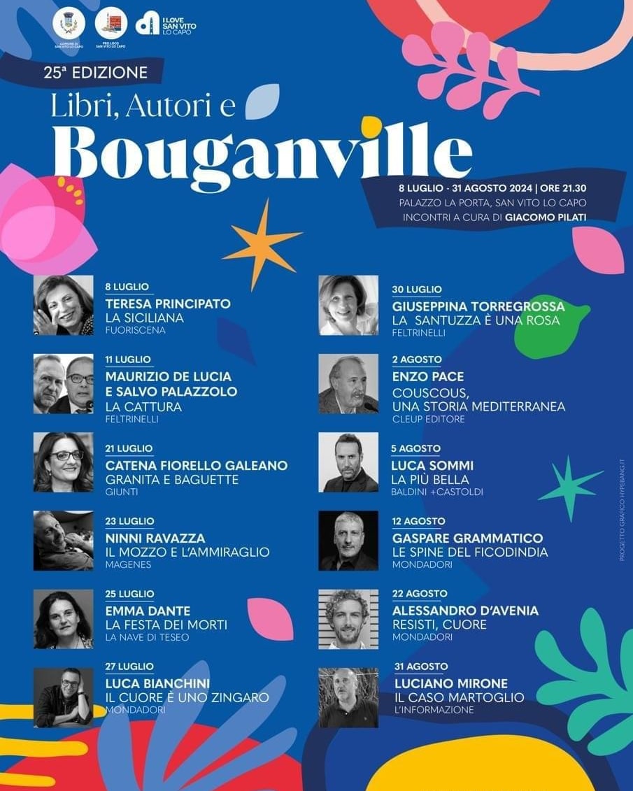 San Vito, la rassegna 'Libri, autori e Bouganville' compie 25 anni