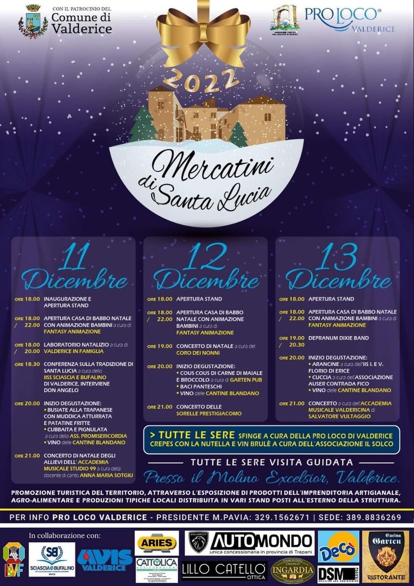 Valderice, tutto è pronto per il Natale dei piccini