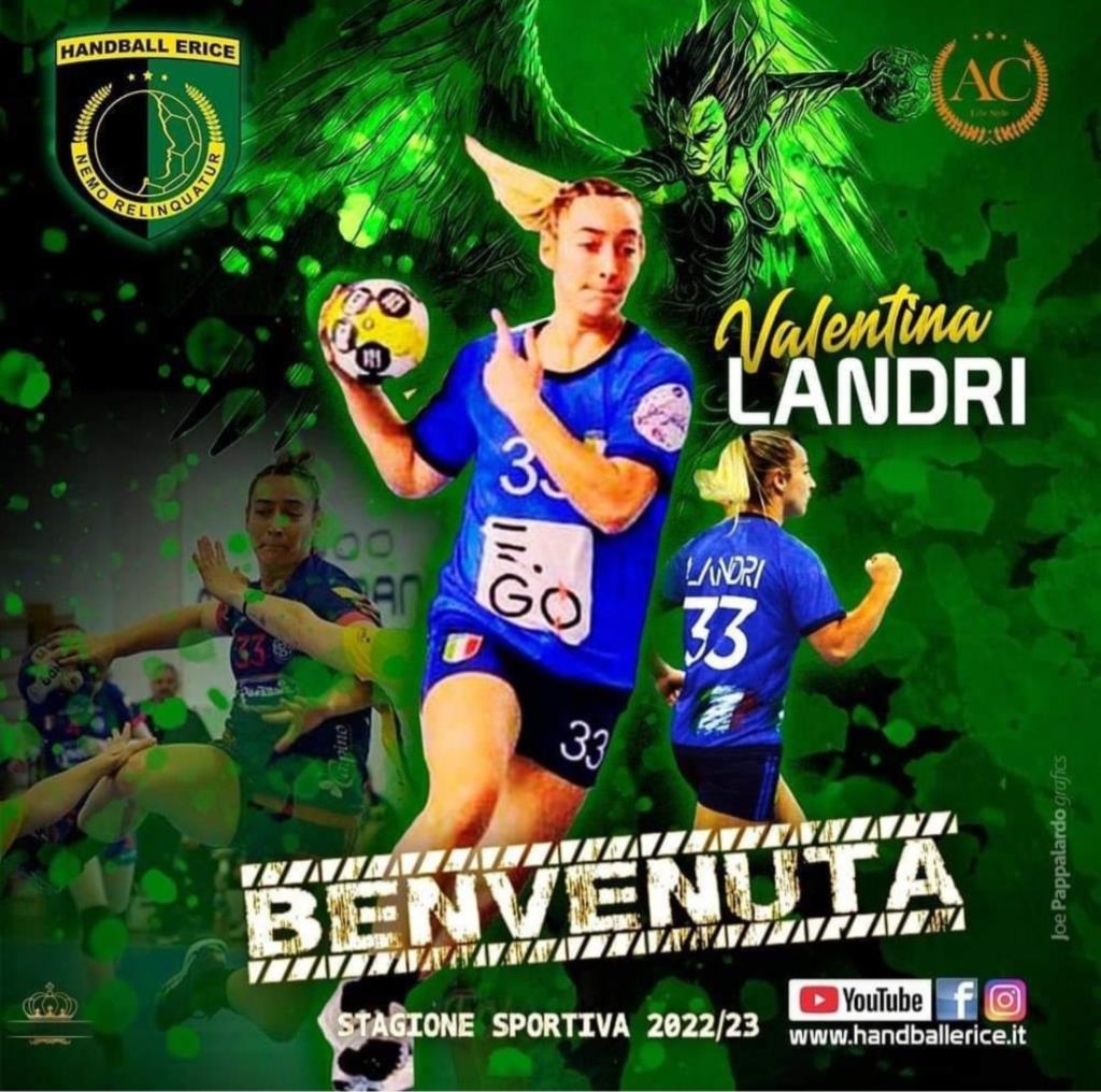 Handball Erice, arriva Valentina Landri