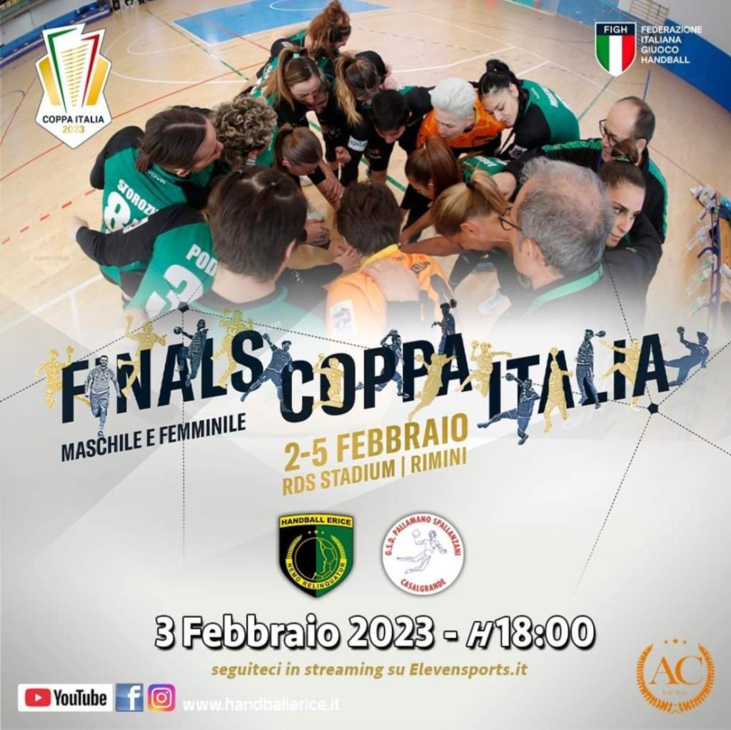 Tempo di Final Eight per l'Handball Erice a Rimini