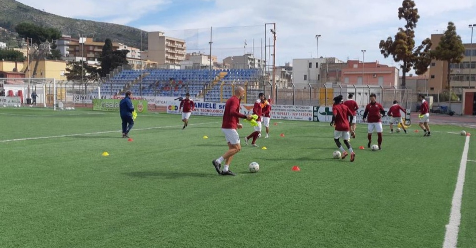 Trapani Calcio: lavoro in palestra e sul campo nell'allenamento di ieri