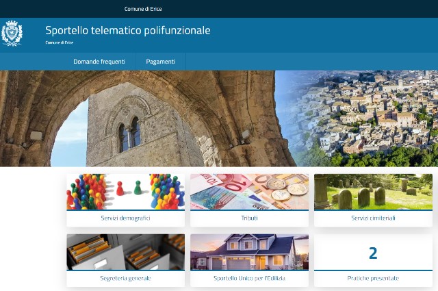 Erice, attivato lo Sportello Telematico Polifunzionale del Comune