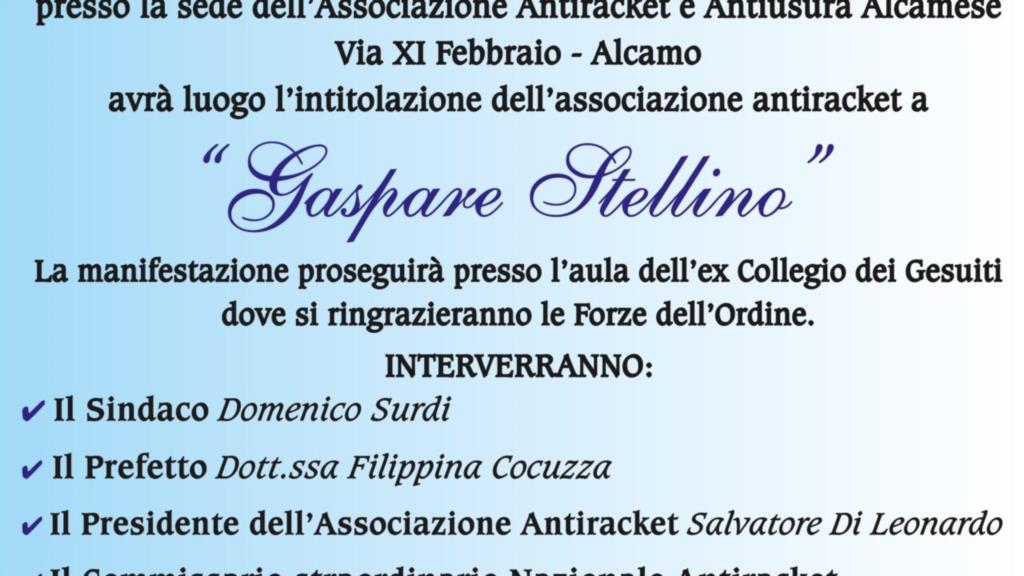 Alcamo, l’associazione antiracket e antiusura intitolata a Gaspare Stellino