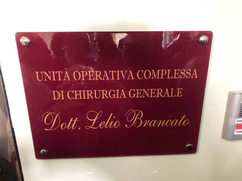 Trapani, intitolato a Lelio Brancato il reparto di chirurgia del Sant'Antonio Abate (VIDEO)