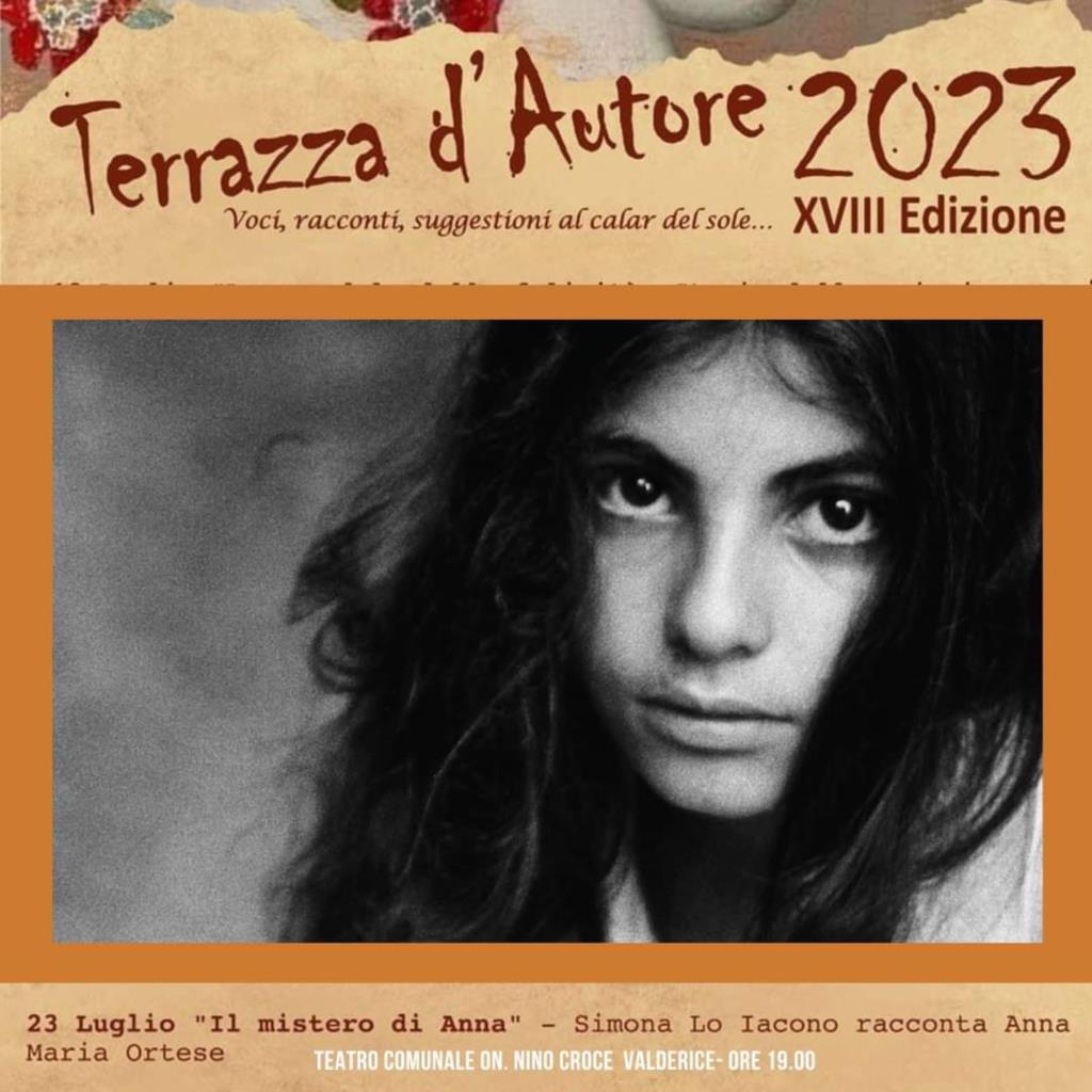 Valderice, a Terrazza d’Autore Simona Lo Iacono racconta Anna Maria Ortese