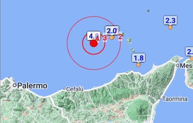 Scosse di terremoto in mare alle Eolie, avvertite pure a Palermo