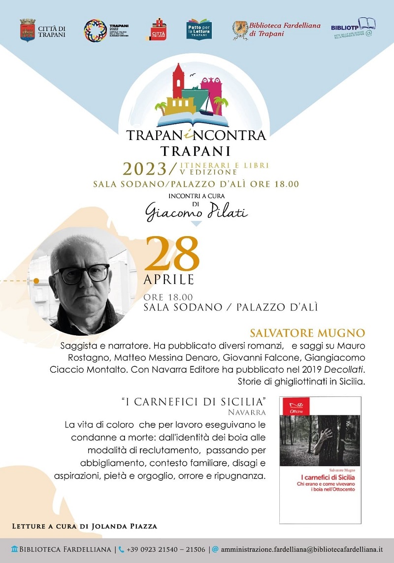 “Trapanincontra”, domani si presenta “Carnefici di Sicilia”