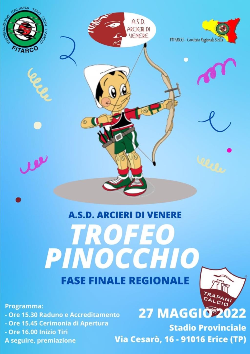 Il 28 maggio a Trapani il Trofeo Pinocchio di Tiro con l'arco