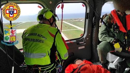 Turista ferita a Mozia: necessario l'intervento di un elicottero e del Soccorso Alpino