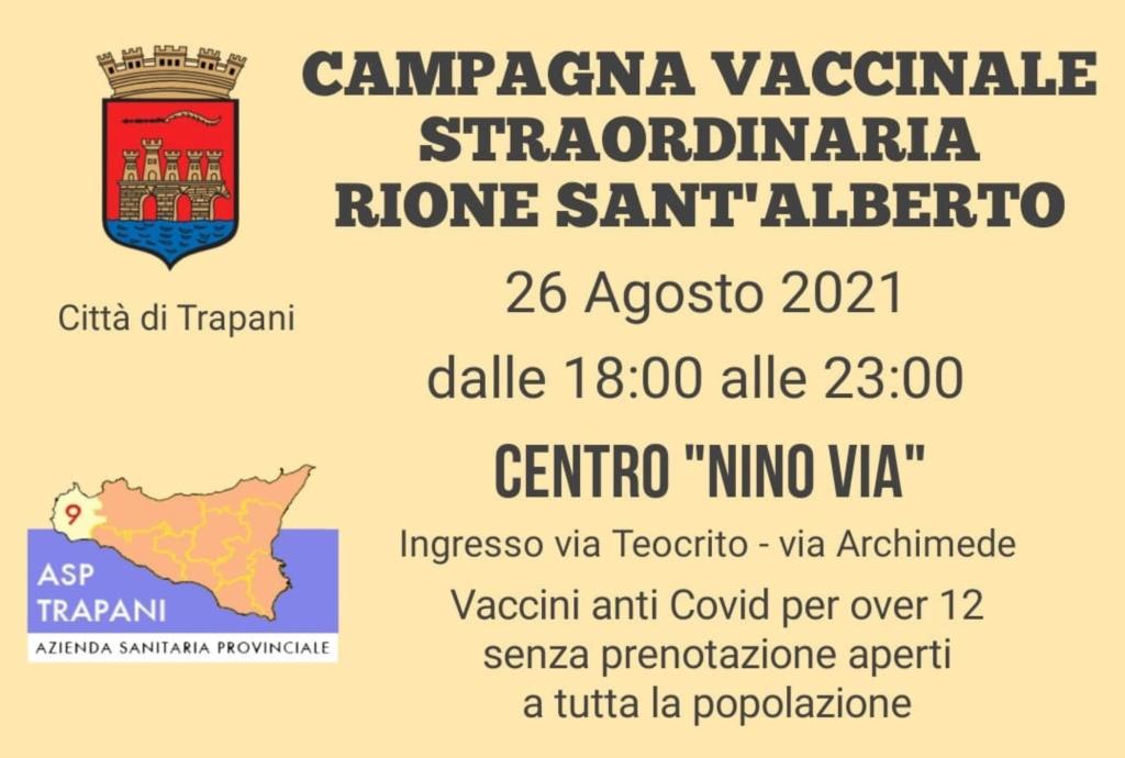 Trapani, campagna vaccinale straordinaria al Centro “Nino Via”