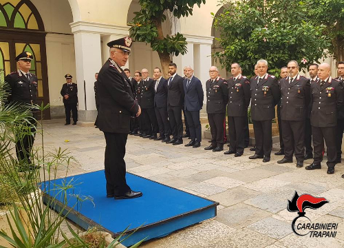 Trapani: il comandante della legione Sicilia in visita al comando provinciale dei carabinieri