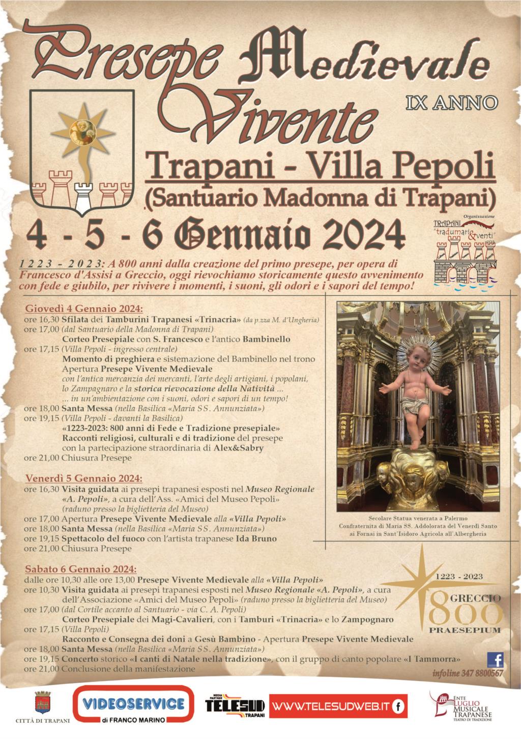 A Trapani la IX edizione del Presepe Vivente Medievale