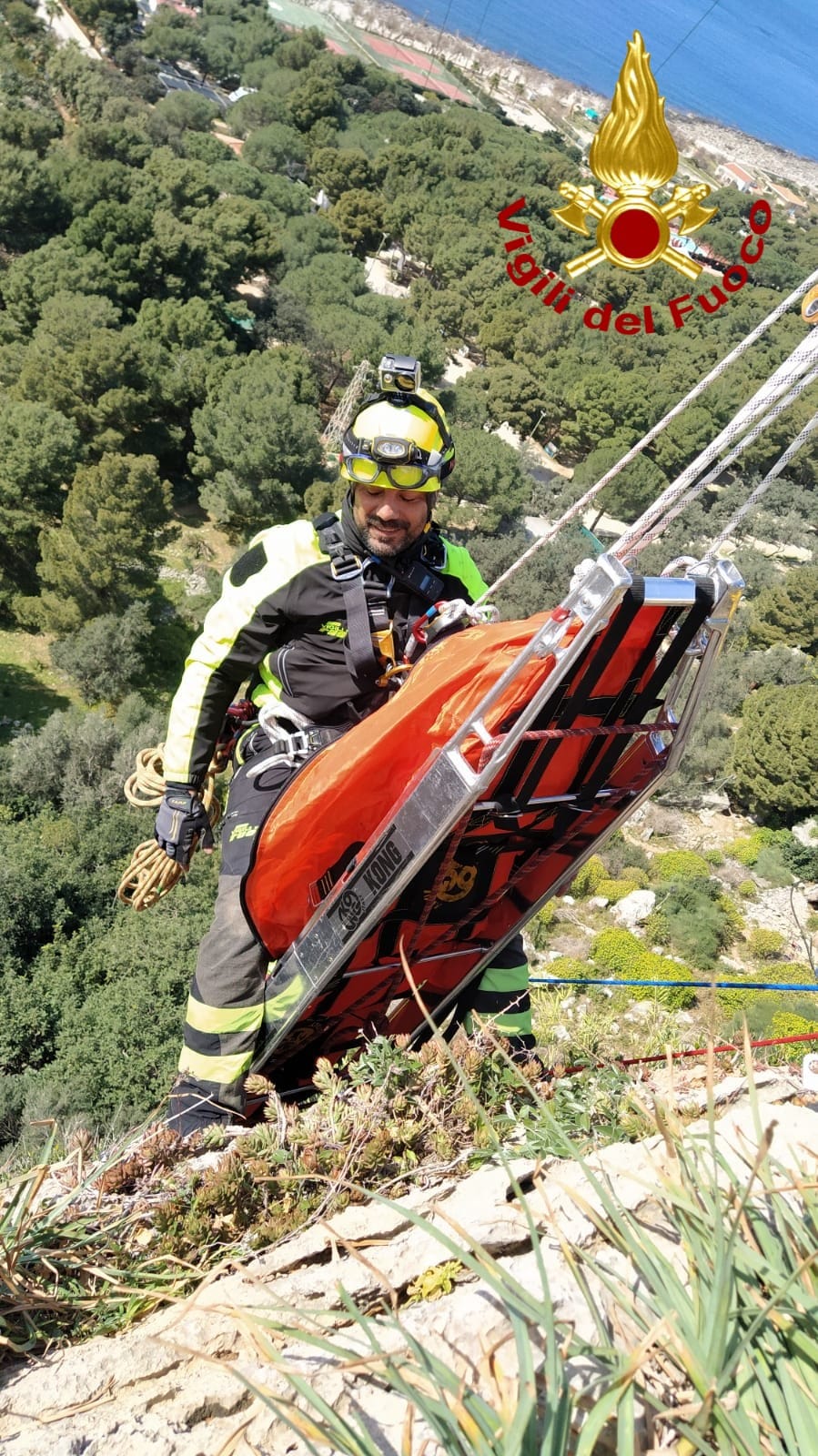 Vigili del Fuoco, addestramento a Makari per il Nucleo Speleo Alpino di Trapani