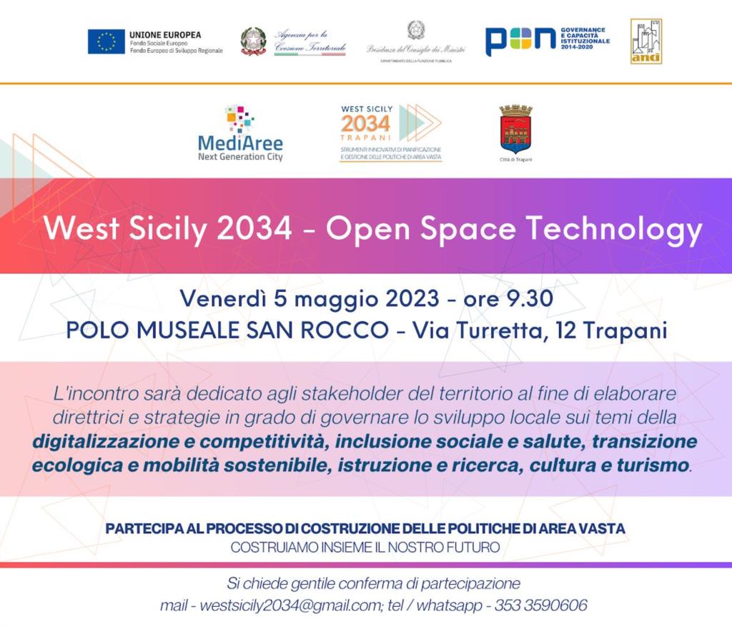 West Sicily 2034, nuovo incontro con gli stakeholder della provincia