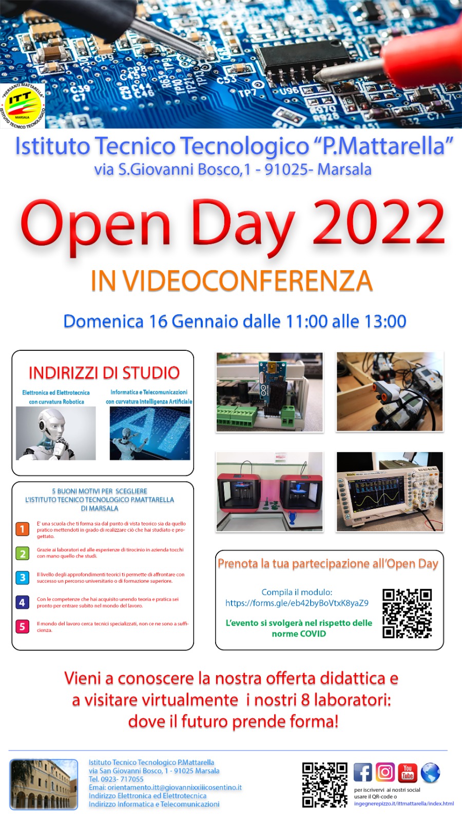 Marsala, open day in videoconferenza per l'Istituto 'Piersanti Mattarella'