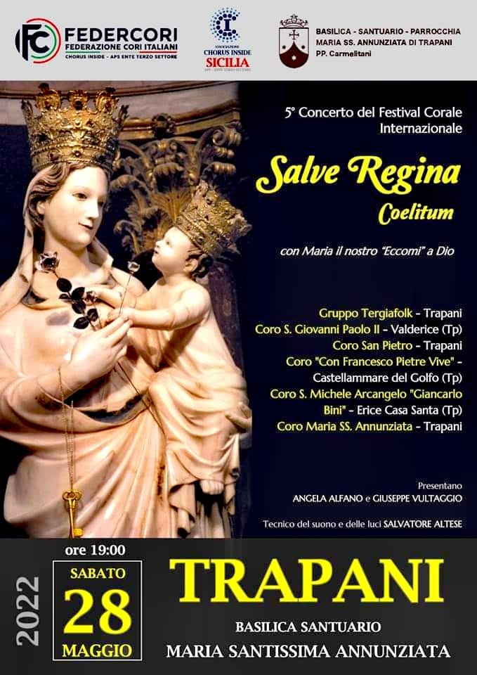 A Trapani il concerto corale 'Salve Regina Coelitum'