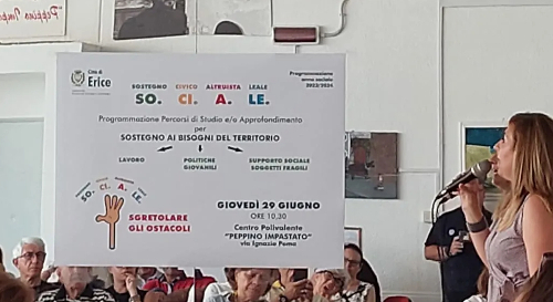 Erice: presentato SO.CI.A.LE., un percorso di studio per i bisogni del territorio