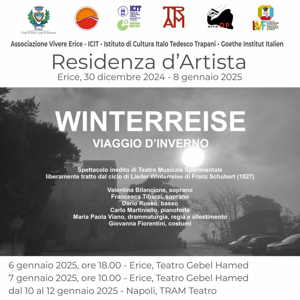 A Erice 'Una residenza d’artista': al teatro Gebel l’allestimento di Winterreise – Viaggio d’Inverno della compagnia Movin’Op
